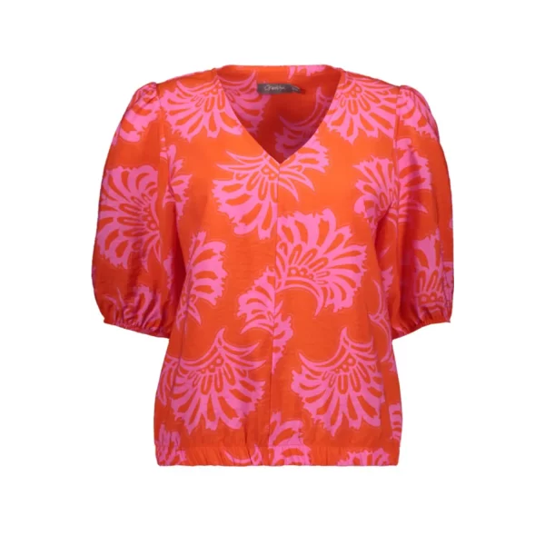 gekleurd-t-shirt-53204-20-geisha-t-shirt-coralpink_big_image Geisha - Top Coral