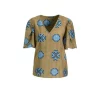Geisha - Blouse camel blue