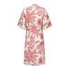 Geisha - Overslagjurk beige roze