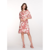 Geisha - Overslagjurk beige roze