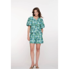 Geisha - Short blue green